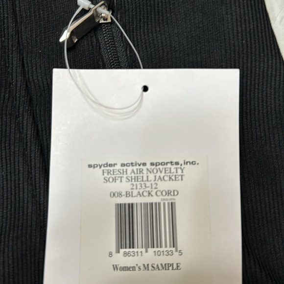 Spyder FRESH AIR NOVELTY SOFTSHELL JACKET - Blk Cord - Picture 15 of 16